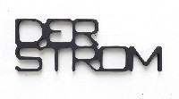 Simon Benson, tekstwerken zwarte verf/mdf, 2014, opl. 7: Der Strom, 13.5 x 37.5 cm
PHŒBUS•Rotterdam